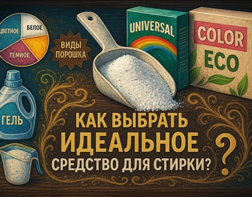 Порошковая магия: Как выбрать идеальное средство для стирки? 🧺